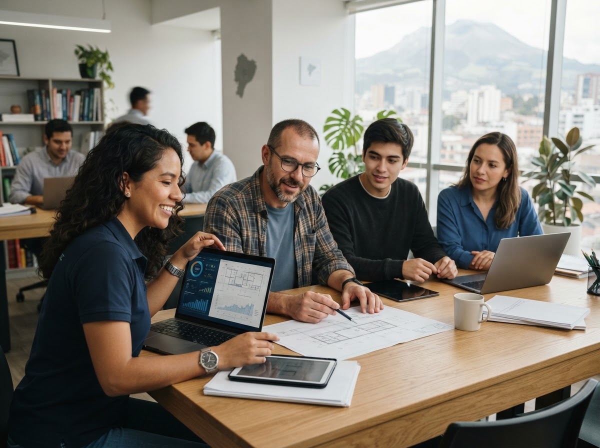 Ecuproyecta equipo de análisis de datos financieros